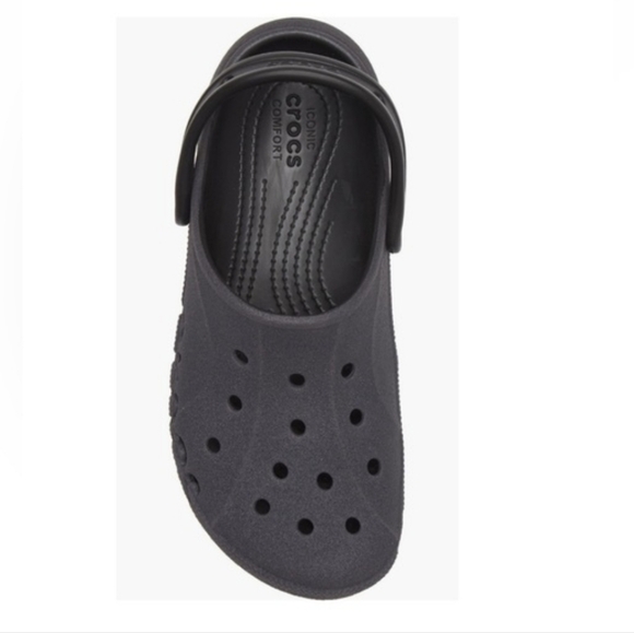 Crocs Baya Platform Glitter Clogs Black With Black Glitter Women’s Size 11 - Picture 6 of 6